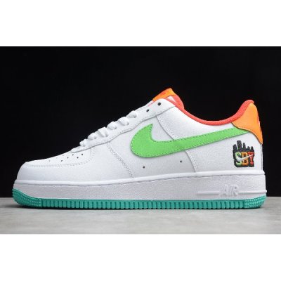 Nike Air Force 1 '07 Low Beyaz / Yeşil Kaykay Ayakkabı Türkiye - 8LQ9YGI3